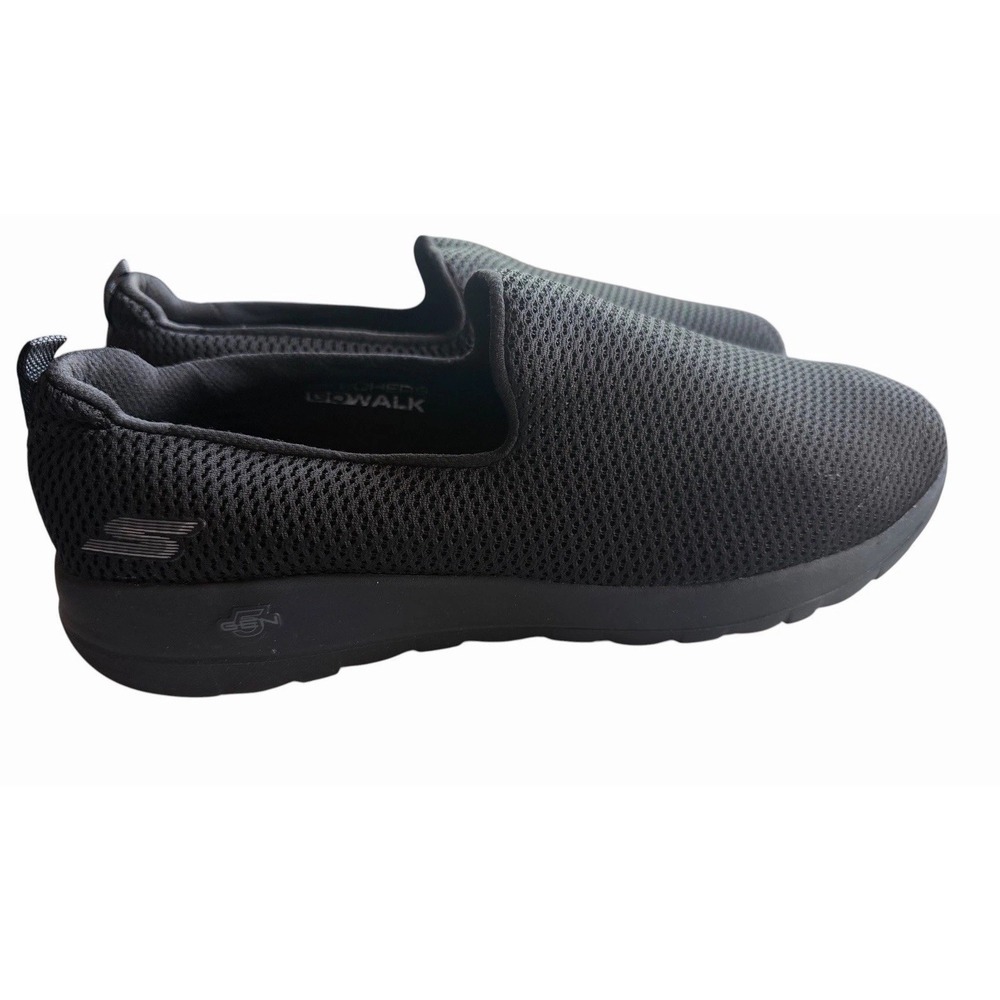 Skechers GOwalk Joy Black Mesh Slip On Walking Shoes 5GEN Goga Mat Sneakers 12